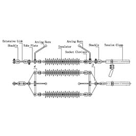 132kV Double Tension Insulator String