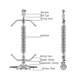 132kV Single Suspension Insulator String